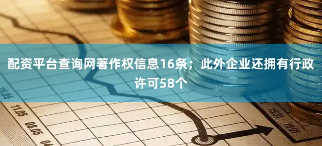 配资平台查询网著作权信息16条；此外企业还拥有行政许可58个